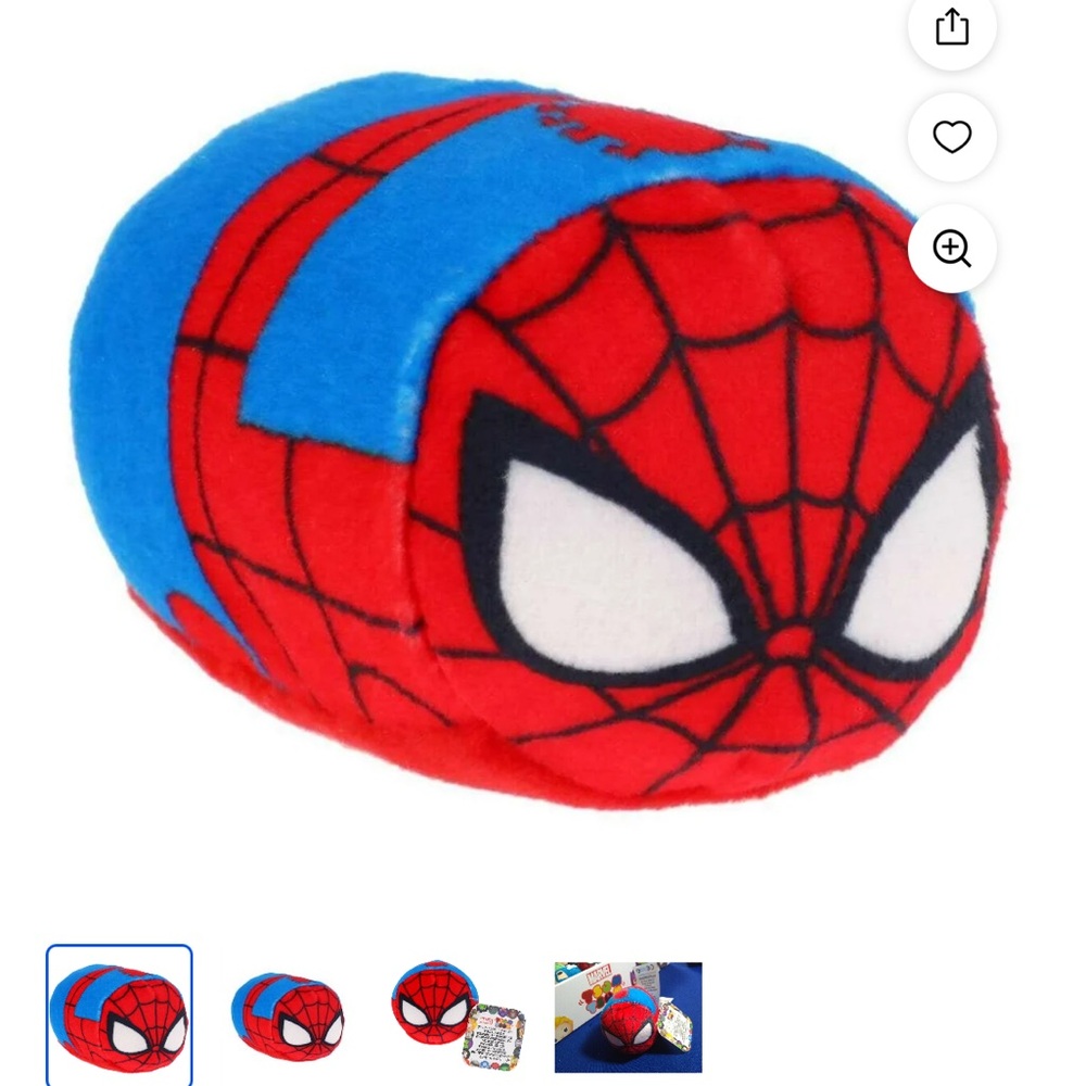 Spider-Man Plush Toy with Web Design
